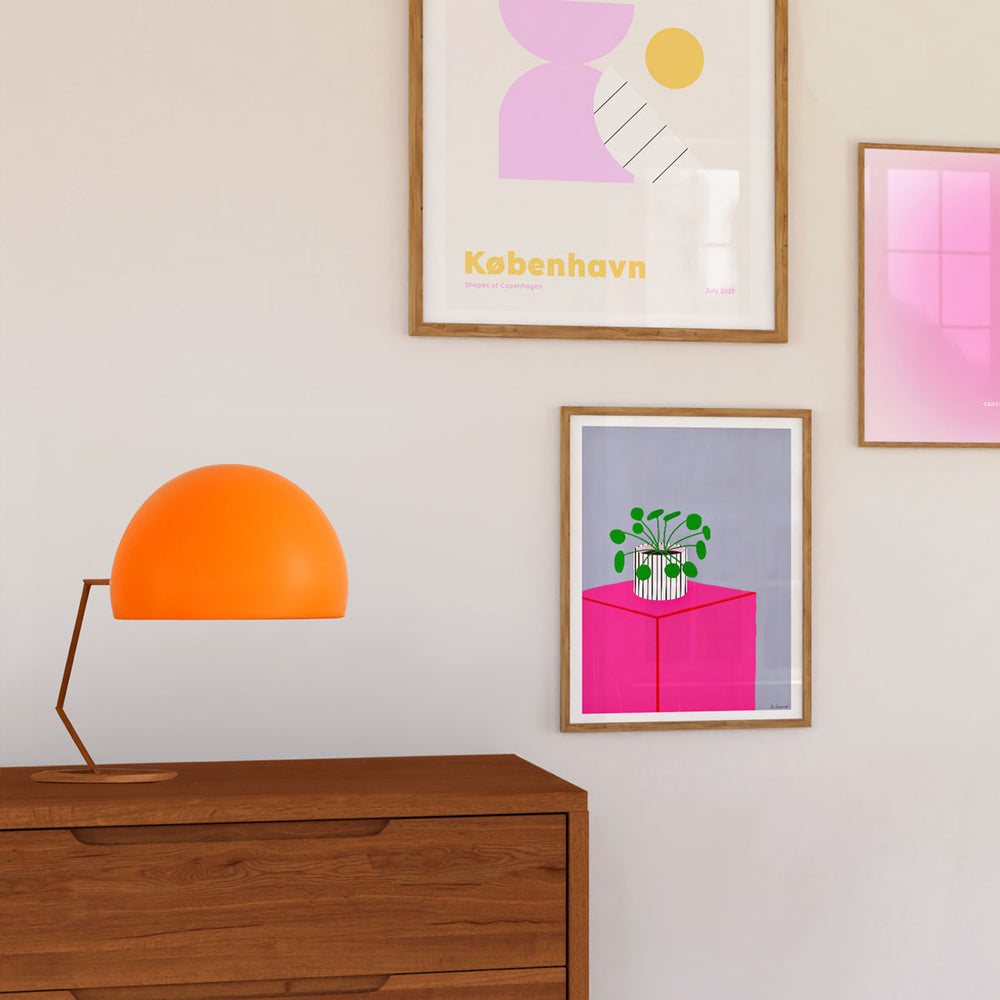 
            
                Load image into Gallery viewer, Pilea on Pink Print
            
        