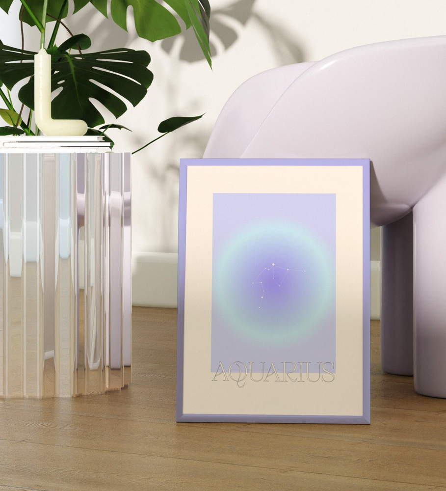 Aquarius Zodiac Print (7158627303458)