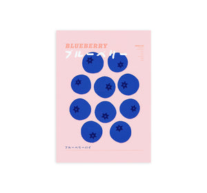 Blueberry Pie (Pink) Print