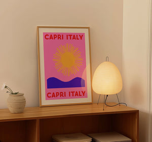 Capri Italy (Pink) Print