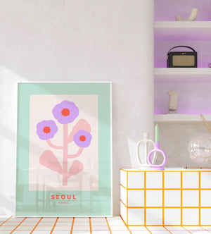 
            
                Load image into Gallery viewer, Seoul Flower Print (7091568574498)
            
        