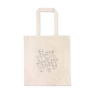 Faces - Heavy Tote Bag (6956984533026)