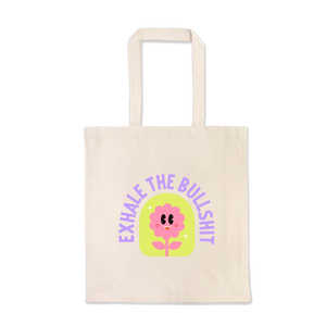 Exhale the BS - Heavy Tote Bag (7045286887458)