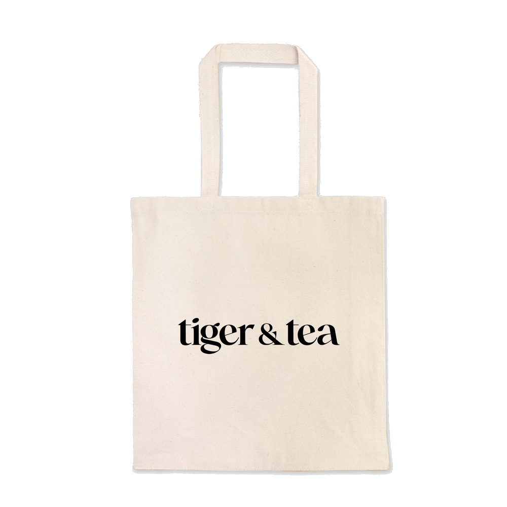 Tiger and Tea - Heavy Tote Bag (6957070385186)