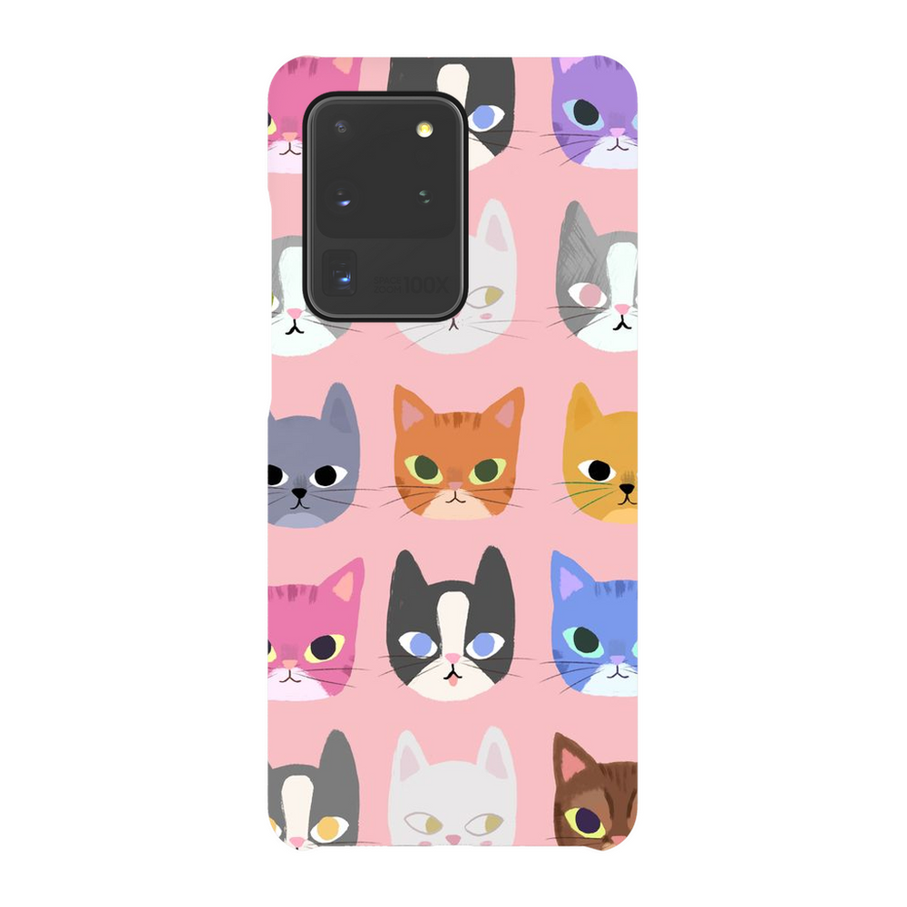 All the Cats Phone Case - Pink (4174357856313)