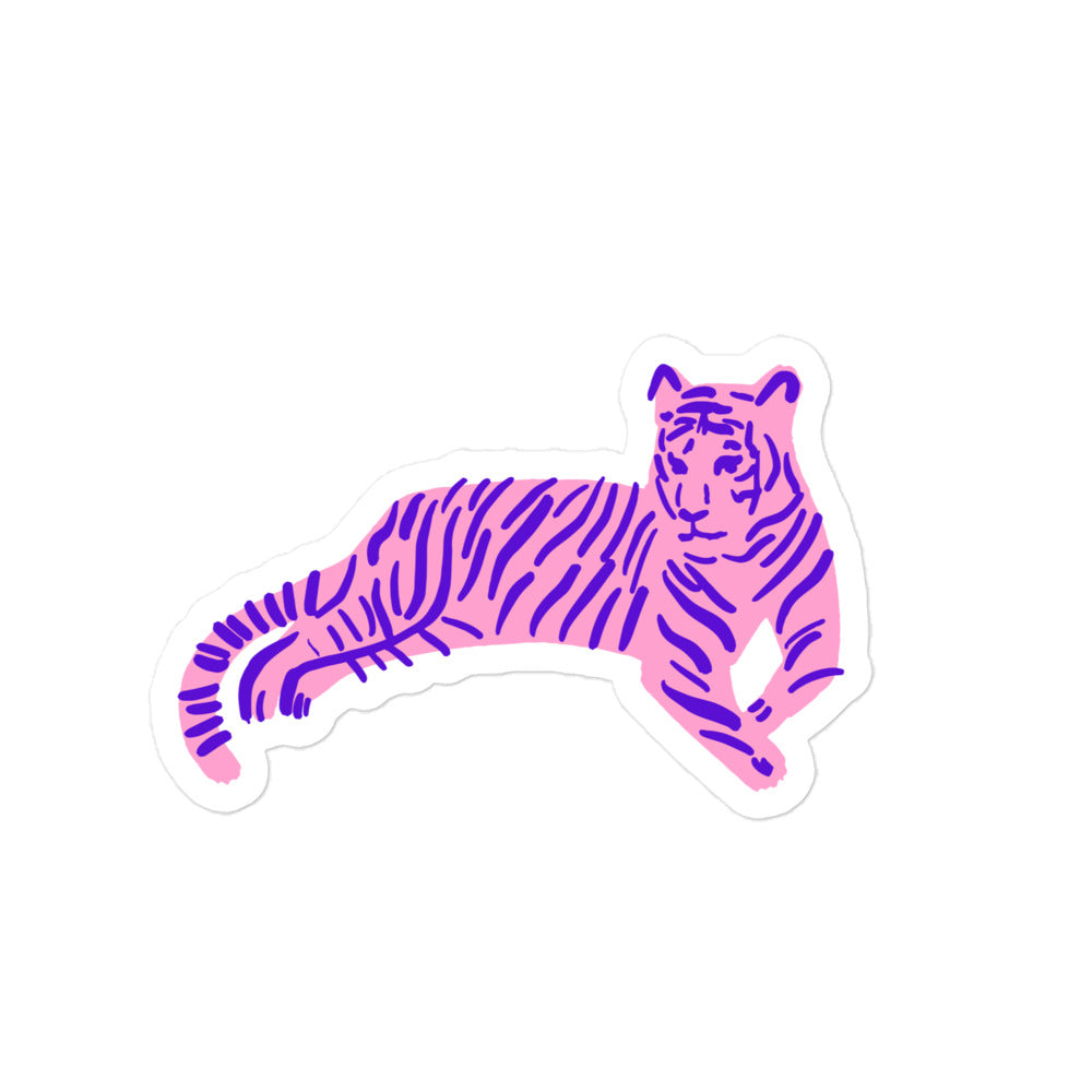 Queen of the Jungle (Tiger) Sticker (6995579895842)