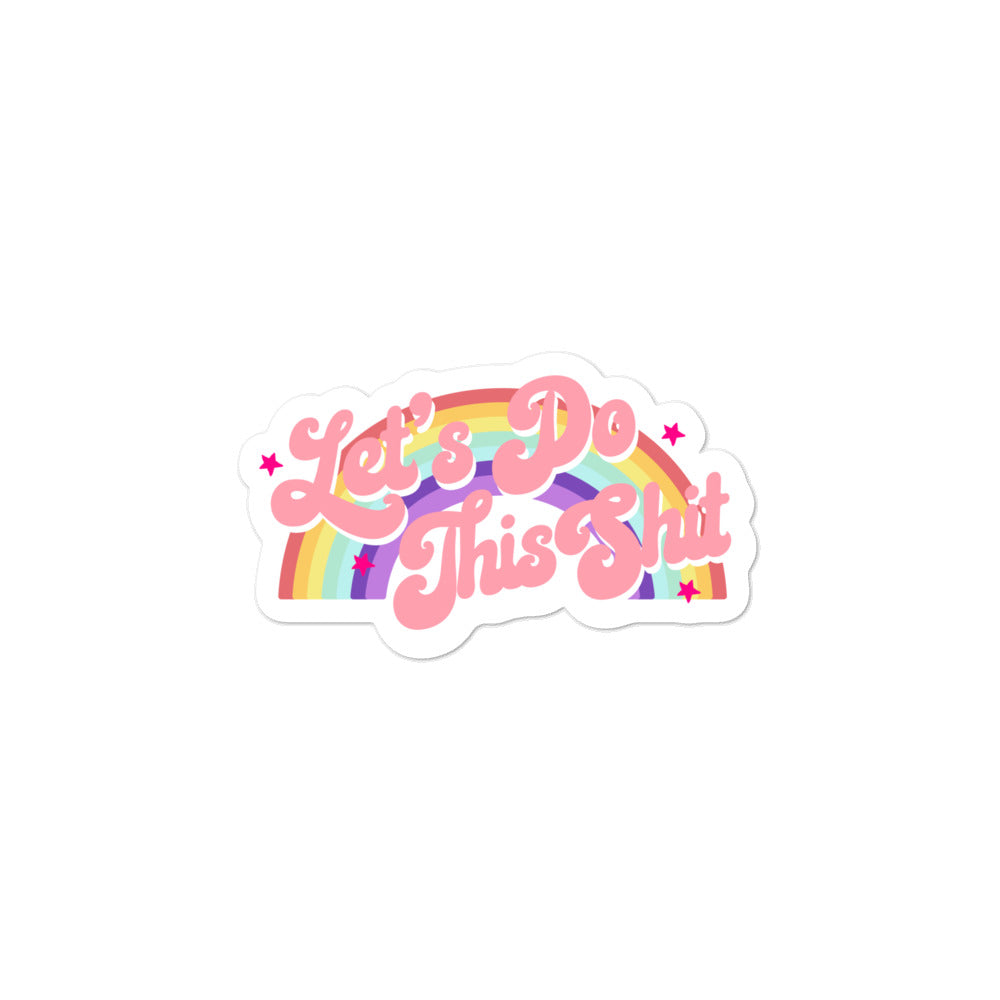Lets Do This Sh*t Sticker - Tiger and Tea (2374277988409)