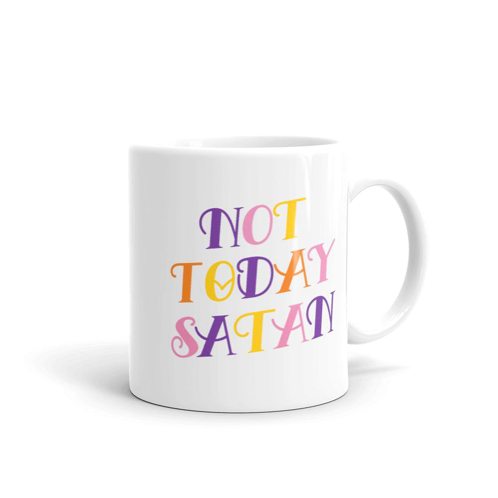 Not Today Satan Mug (4428275384354)