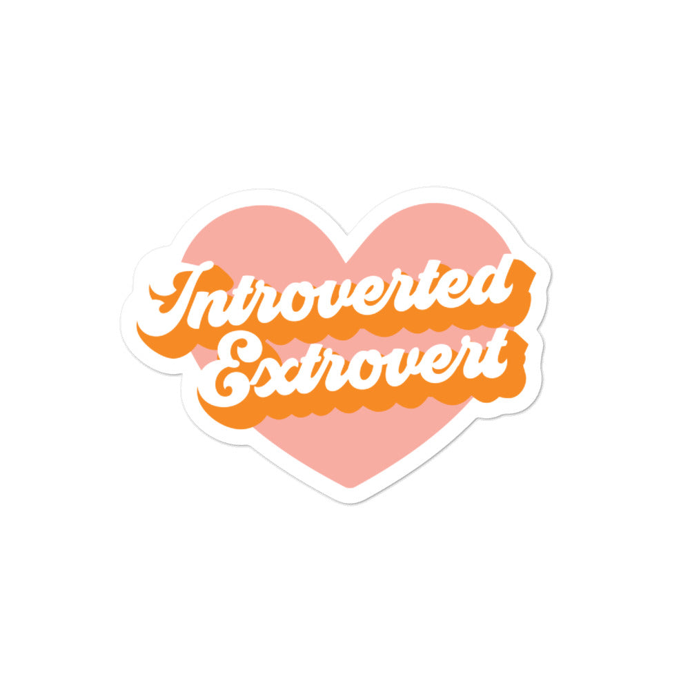 
            
                Load image into Gallery viewer, Introverted Extrovert Sticker (4406903242786)
            
        