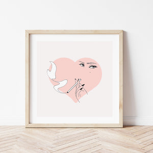 Smoke in Your Eyes Love Print (2430766350393)
